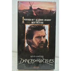 Dances with Wolves with Kevin Costner 1990 VHS ORION Home Video New Sealed